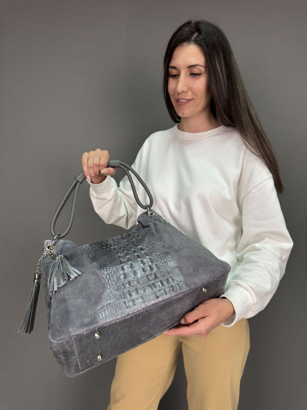 Сумка женская из телячьей кожи