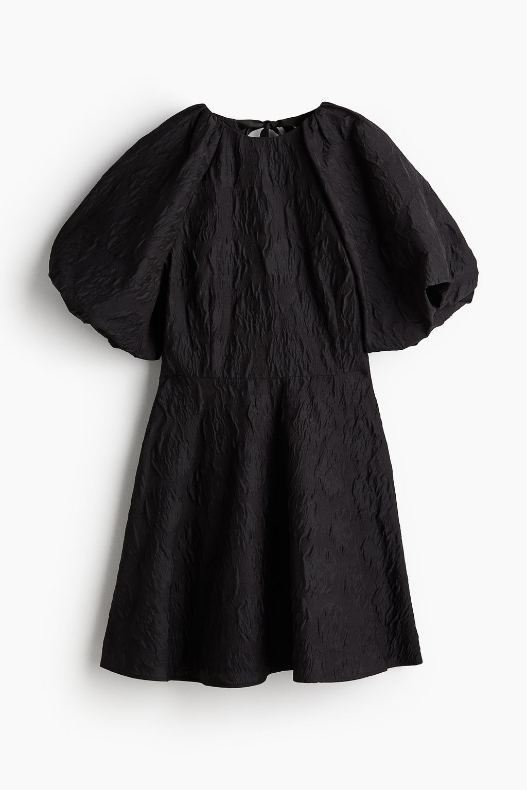 Vestido en tejido jacquard con lazada - H&m фото 8