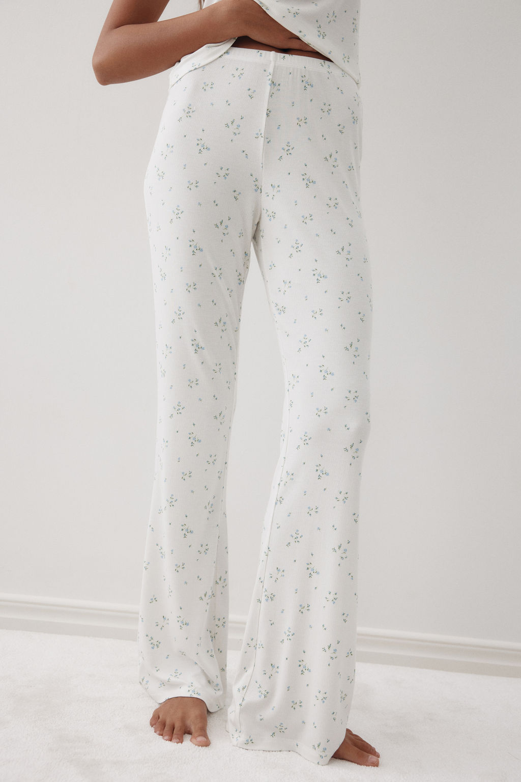 Pijama acanalado de modal - H&m фото 8