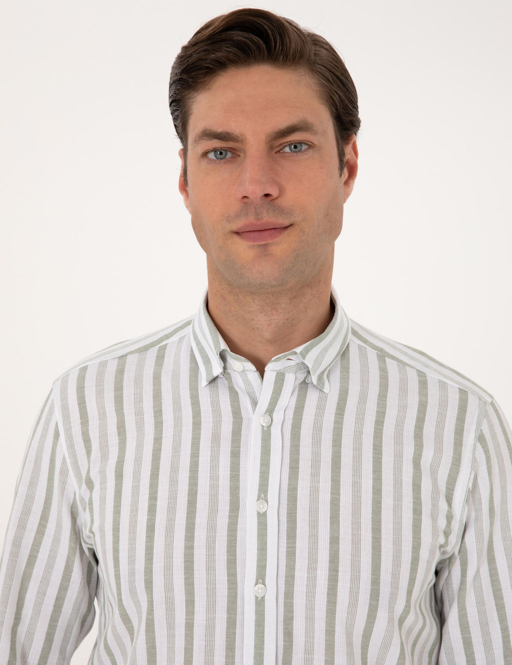 Ye_il Regular Fit _izgili Uzun Kollu G_mlek - Pierre cardin фото 2