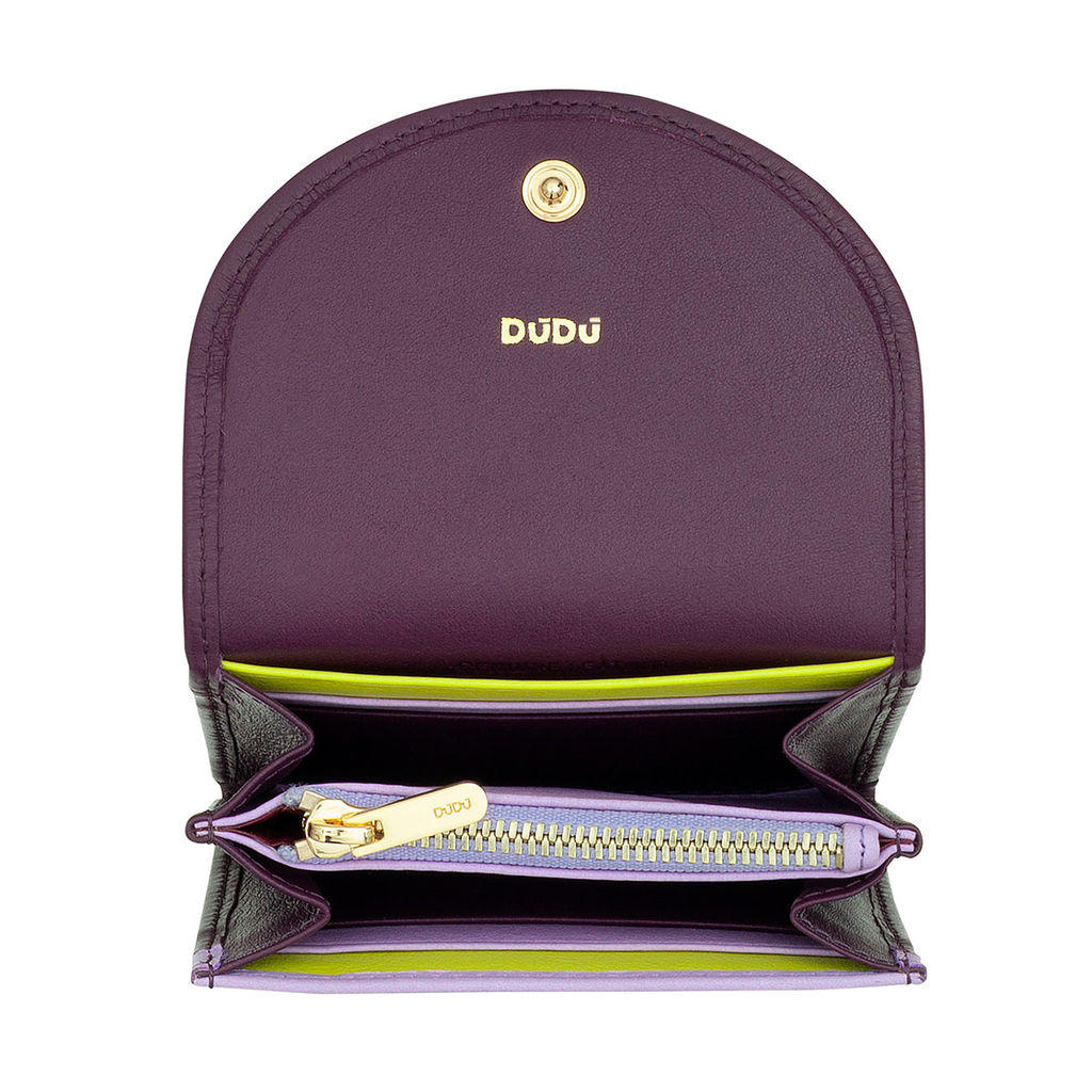 Кошелек кожаный DuDu серии Malaga | темно-фиолетовый - Dudubags фото 3