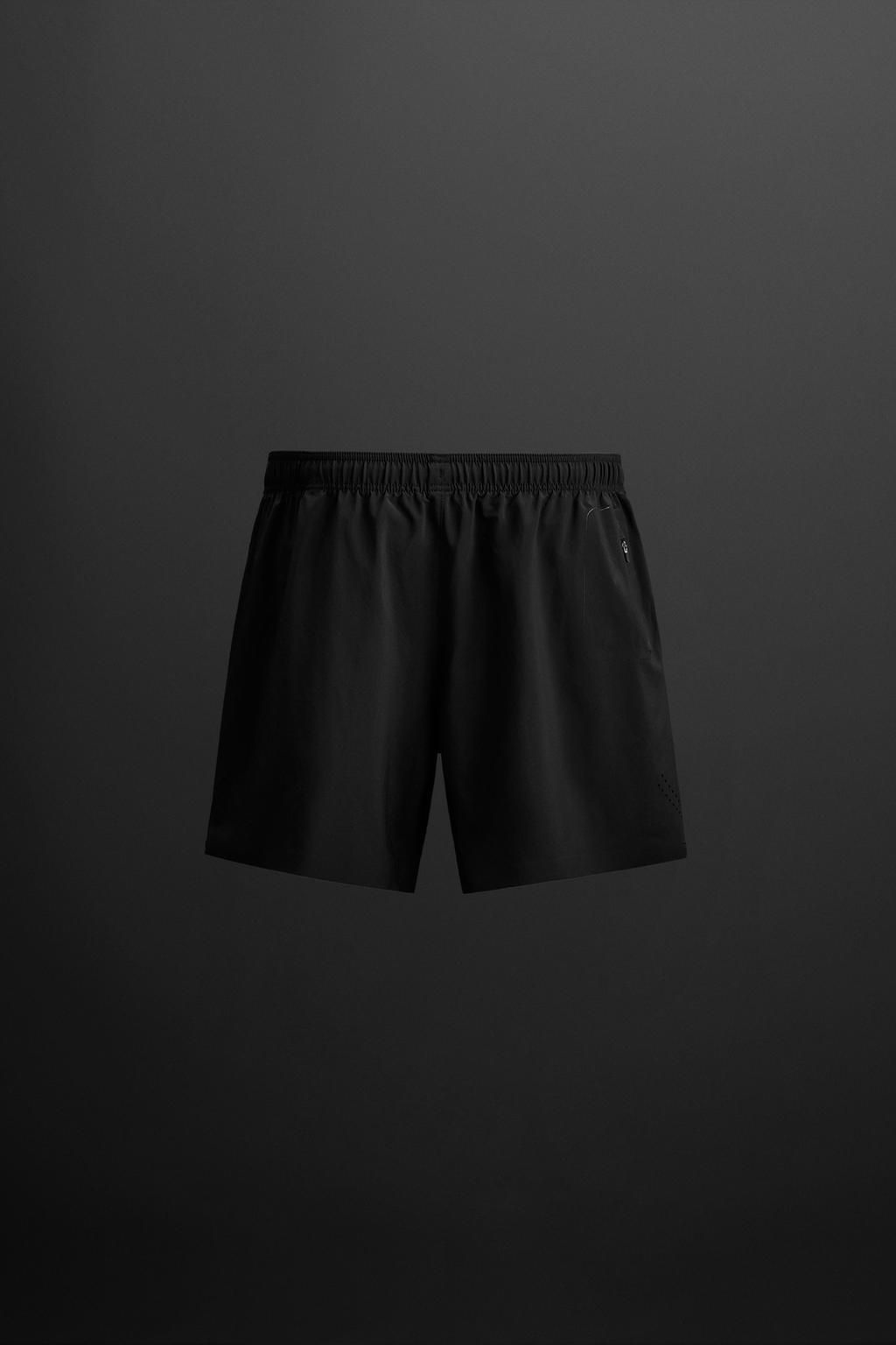 LIGHTWEIGHT PERFORATED SHORTS - Zara фото 7
