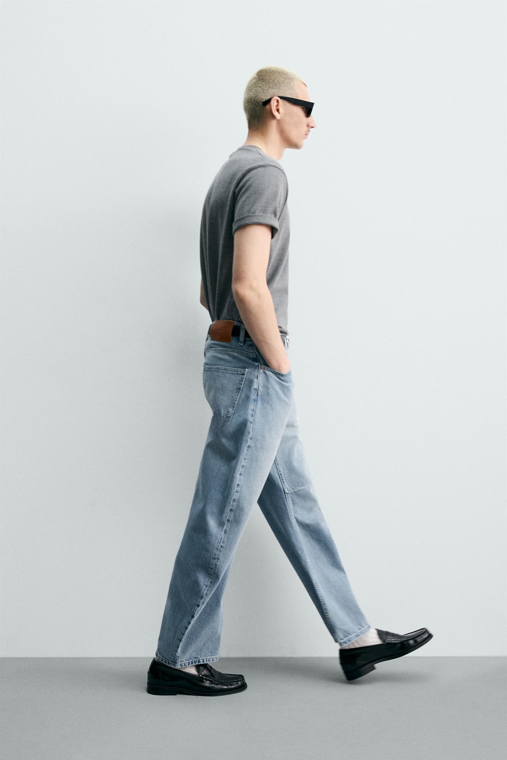 JEANS RELAXED BARREL FIT / Azul claro - Zara фото 7