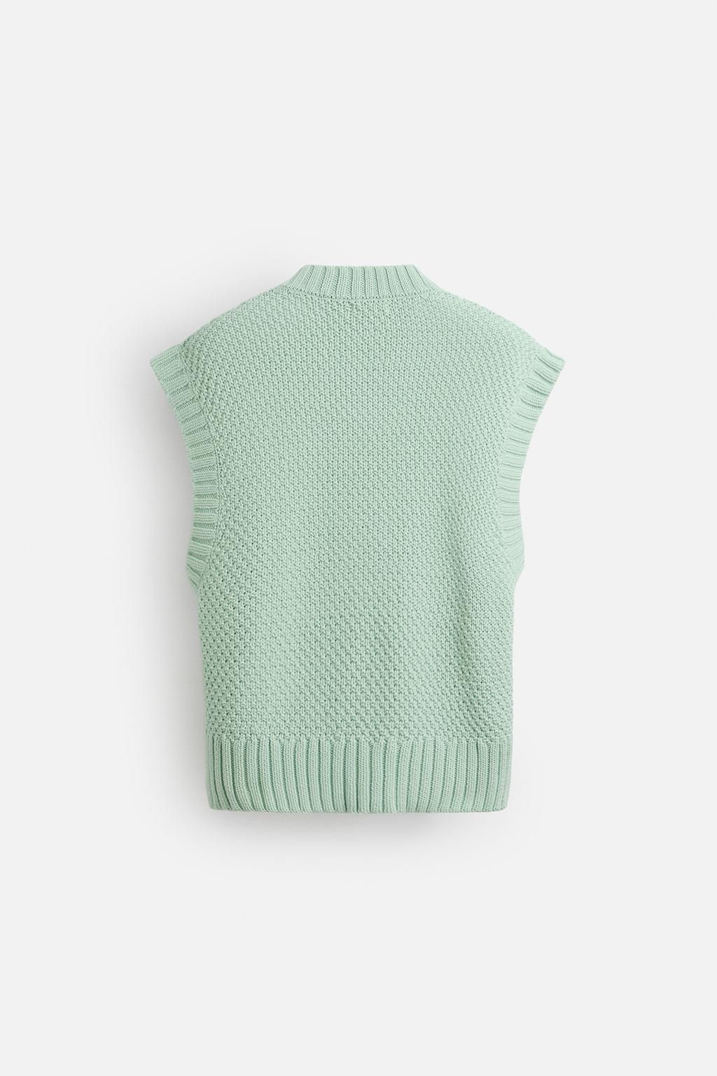 TEXTURED KNIT VEST - Zara фото 9