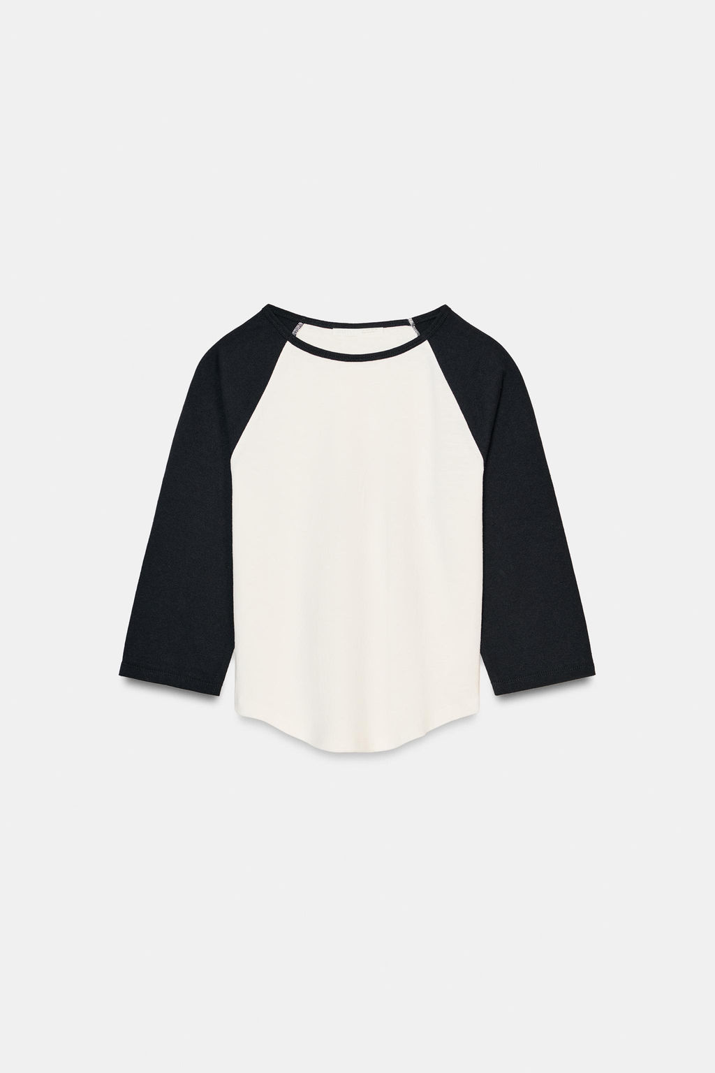 CONTRAST HEAVY COTTON T-SHIRT - Zara фото 8