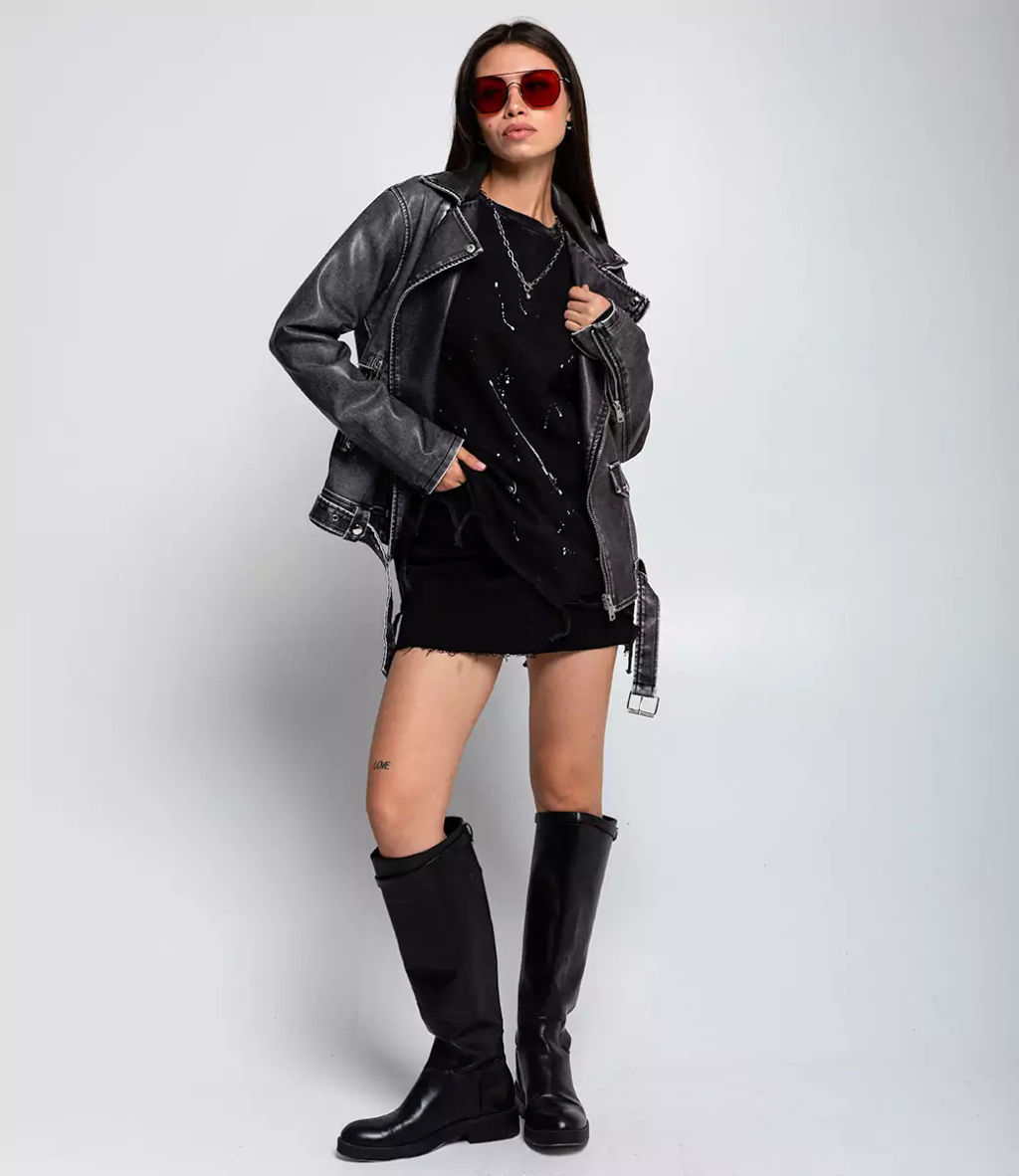 Куртка #КТ2888, серый - Dommod фото 4