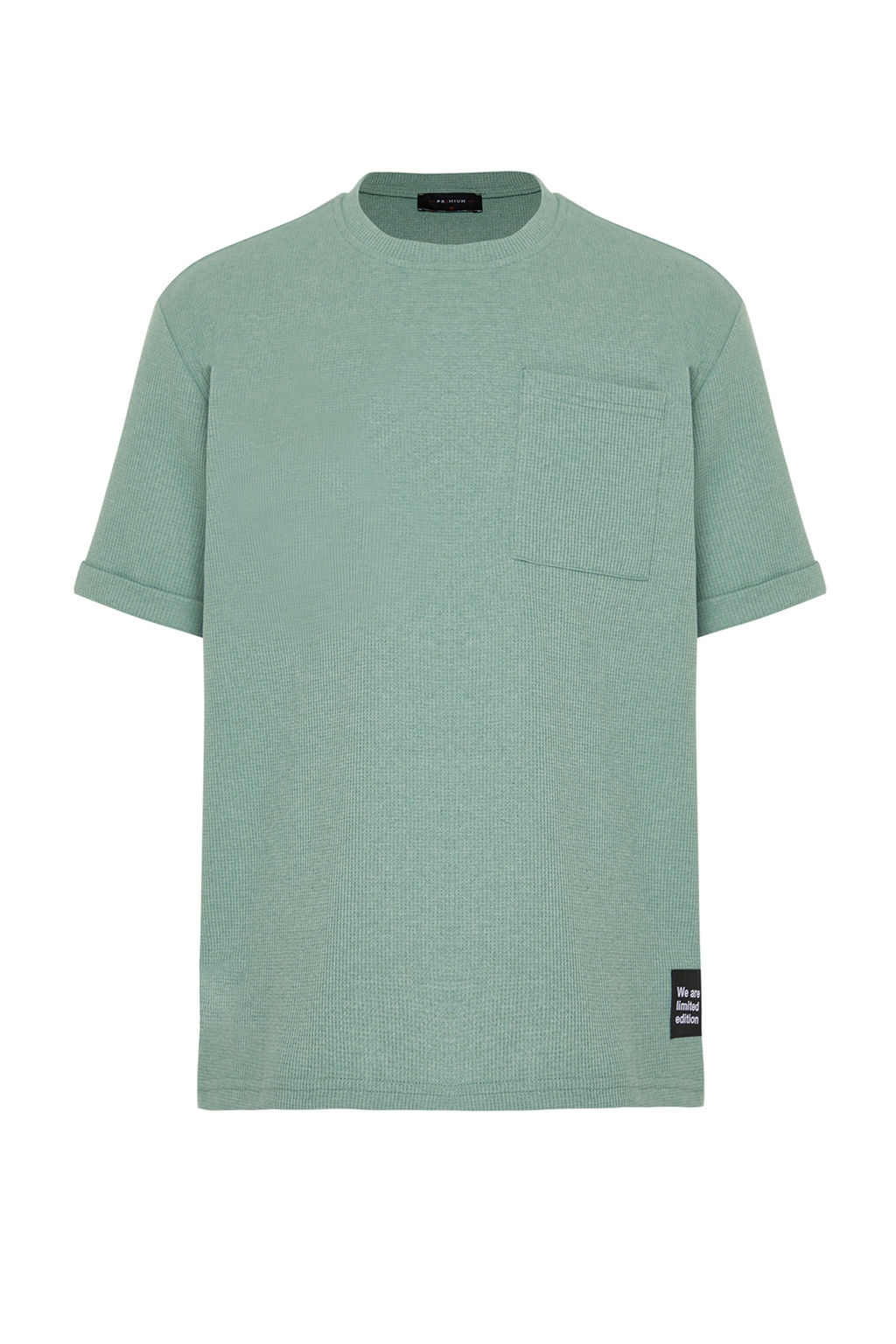 TRENDYOL MAN Siyah Oversize/Genis Kesim K?sa Kol Cepli Etiket Detayl? T-Shirt TMNSS23TS00077 - Trendyolmilla фото 7