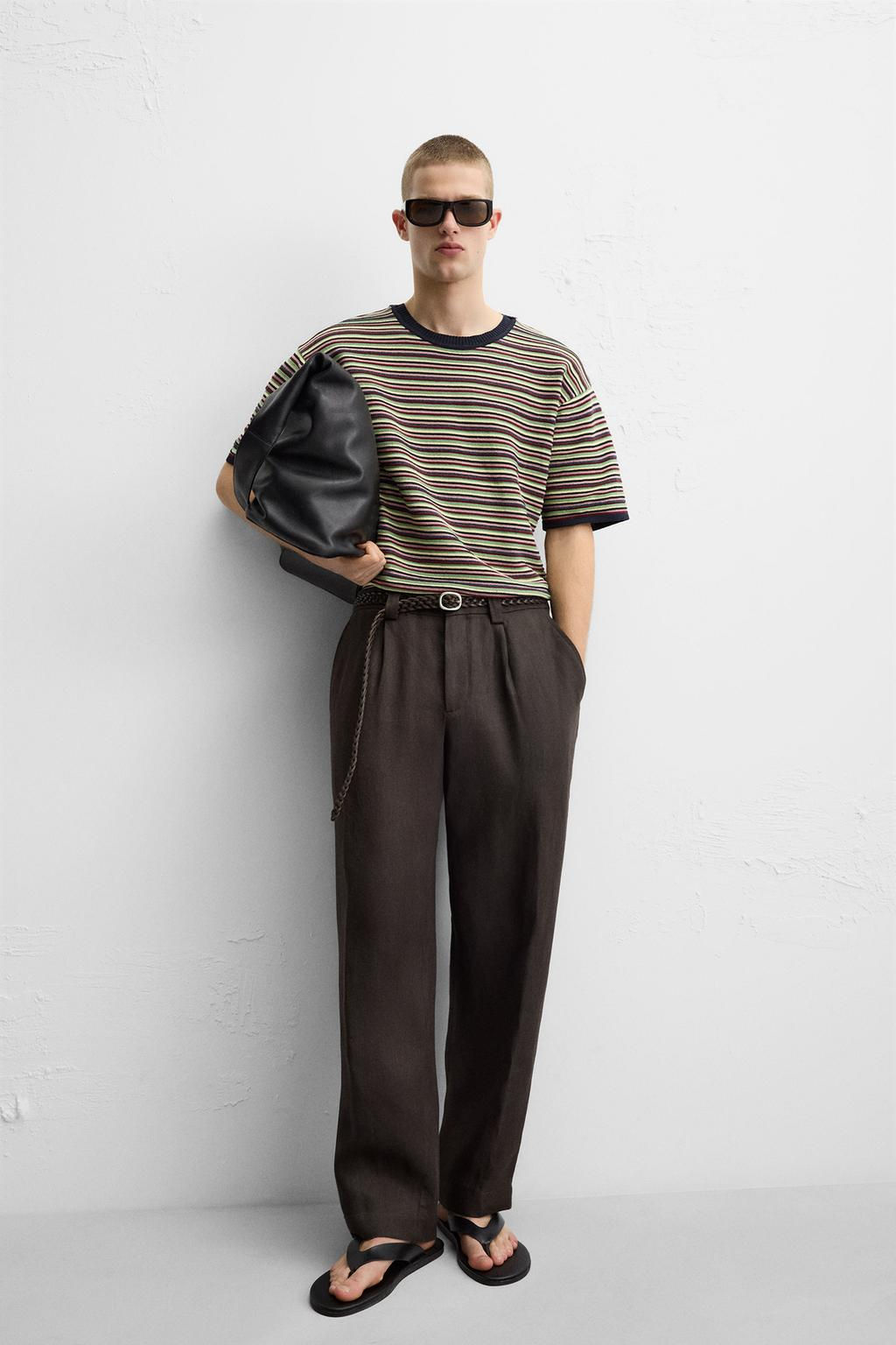 STRIPED KNIT T-SHIRT - Zara фото 6