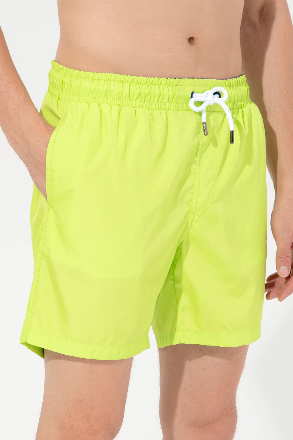 U. S. Polo Assn Мужские шорты для плавания фисташково-зеленого цвета - U.s. polo assn фото 3