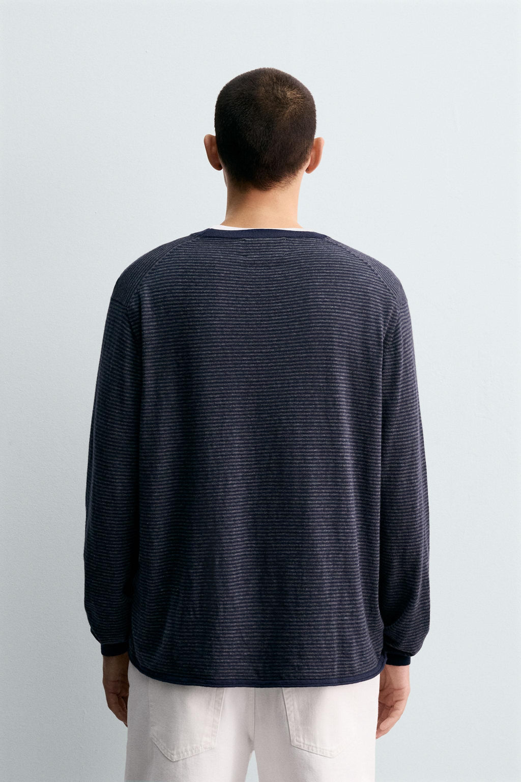 COTTON - CASHMERE STRIPED SWEATER - Zara фото 3
