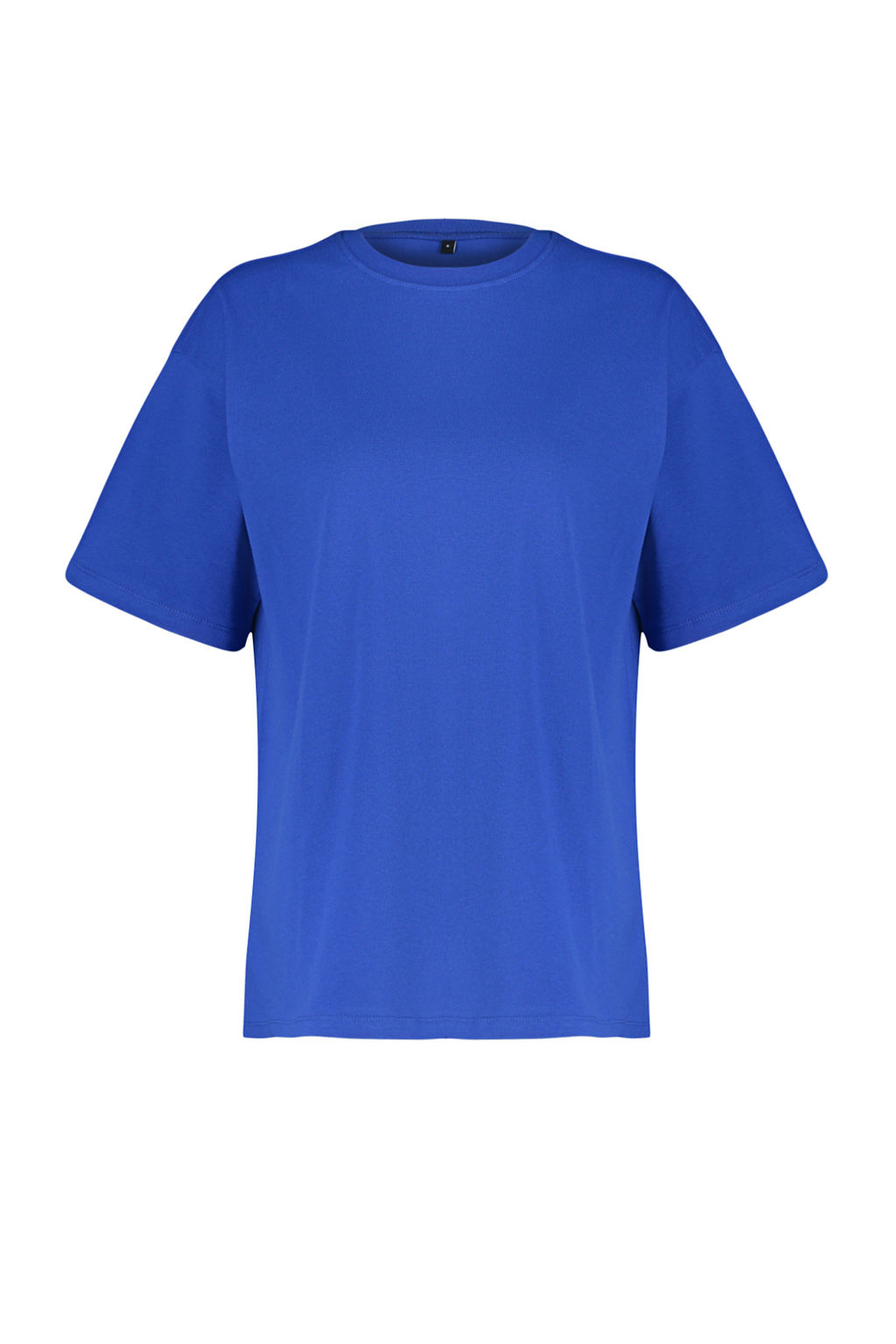 Saks %100 Kal?n Pamuklu Premium Oversize/Genis Kal?p Bisiklet Yaka Orme T-Shirt TWOSS23TS00040