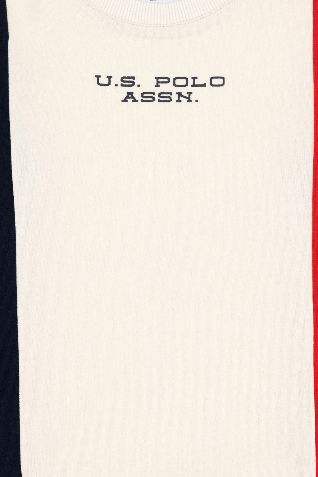 Кремовый свитшот с круглым вырезом для мальчиков - U.s. polo assn фото 3