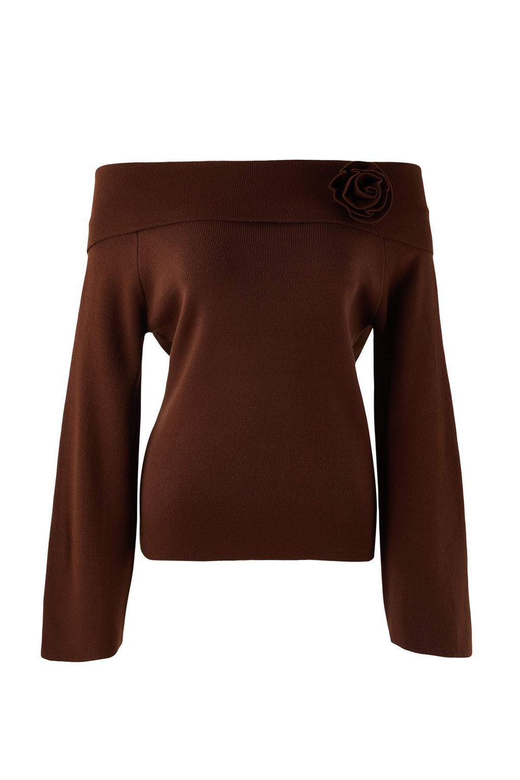 Bordo Gul Detayl? Carmen Yaka Triko Kazak TWOAW25KZ00373 - Trendyolmilla фото 22