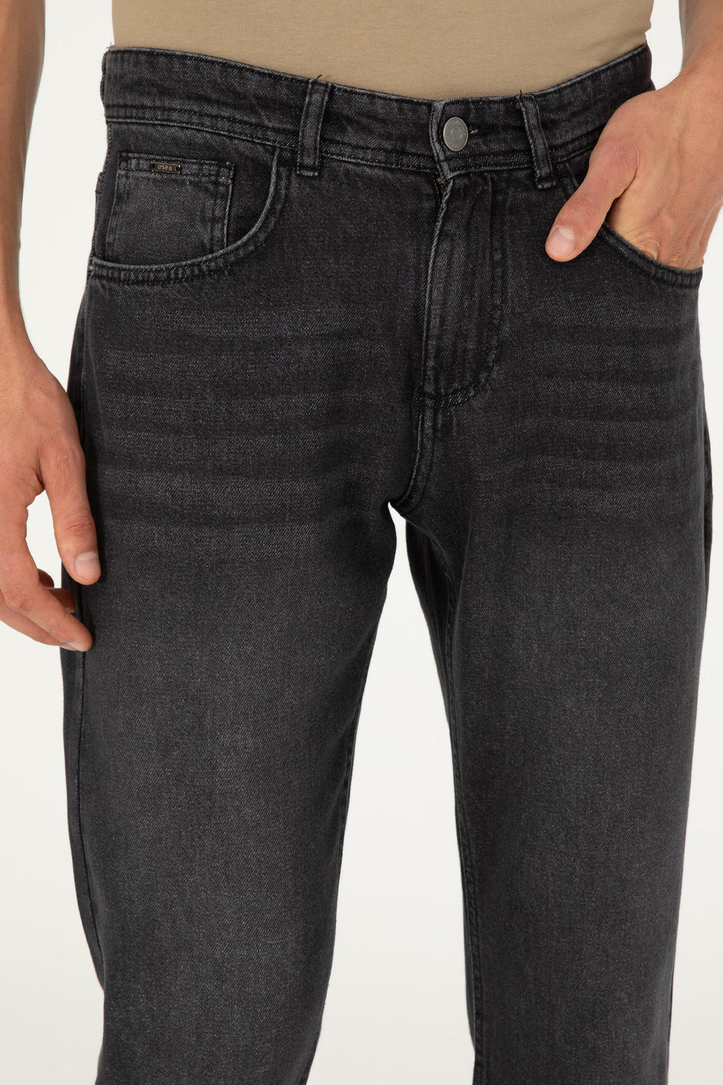 Мужские черные джинсовые брюки - U.s. polo assn фото 5