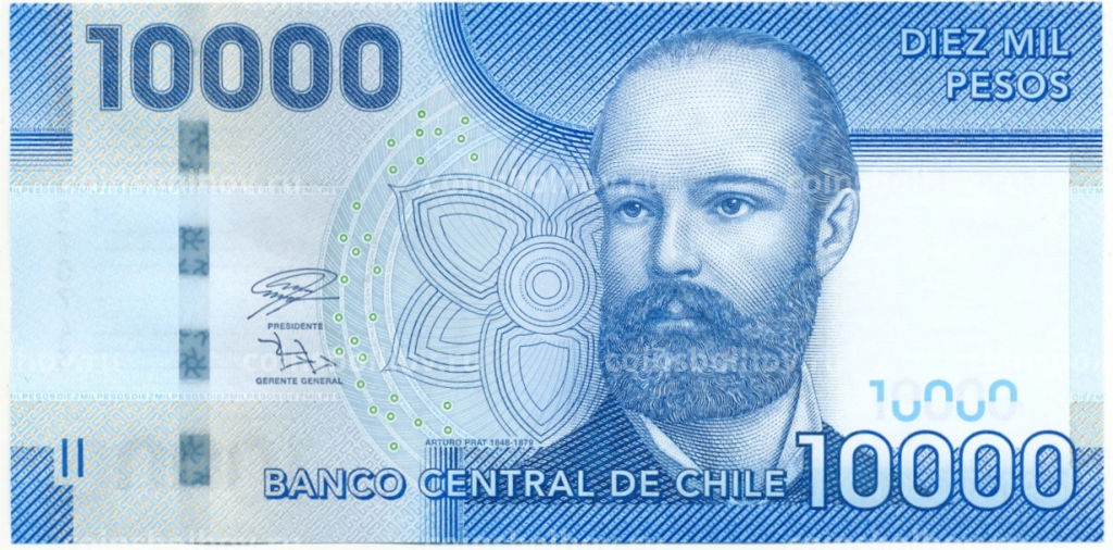 Банкнота 10000 песо 2020 года Чили