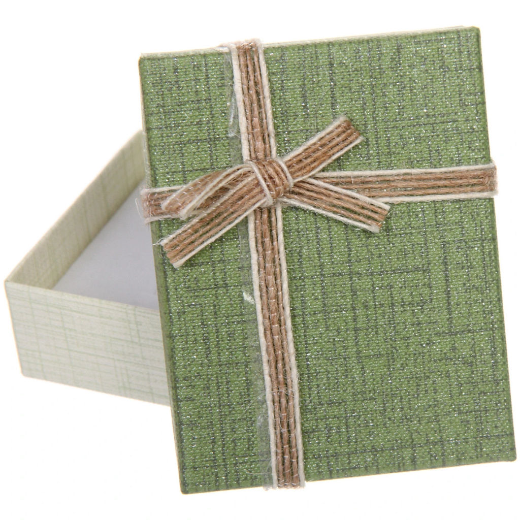 Цена за 4 шт. Коробка подарочная "Moment" 9*7*3 см, Зеленый