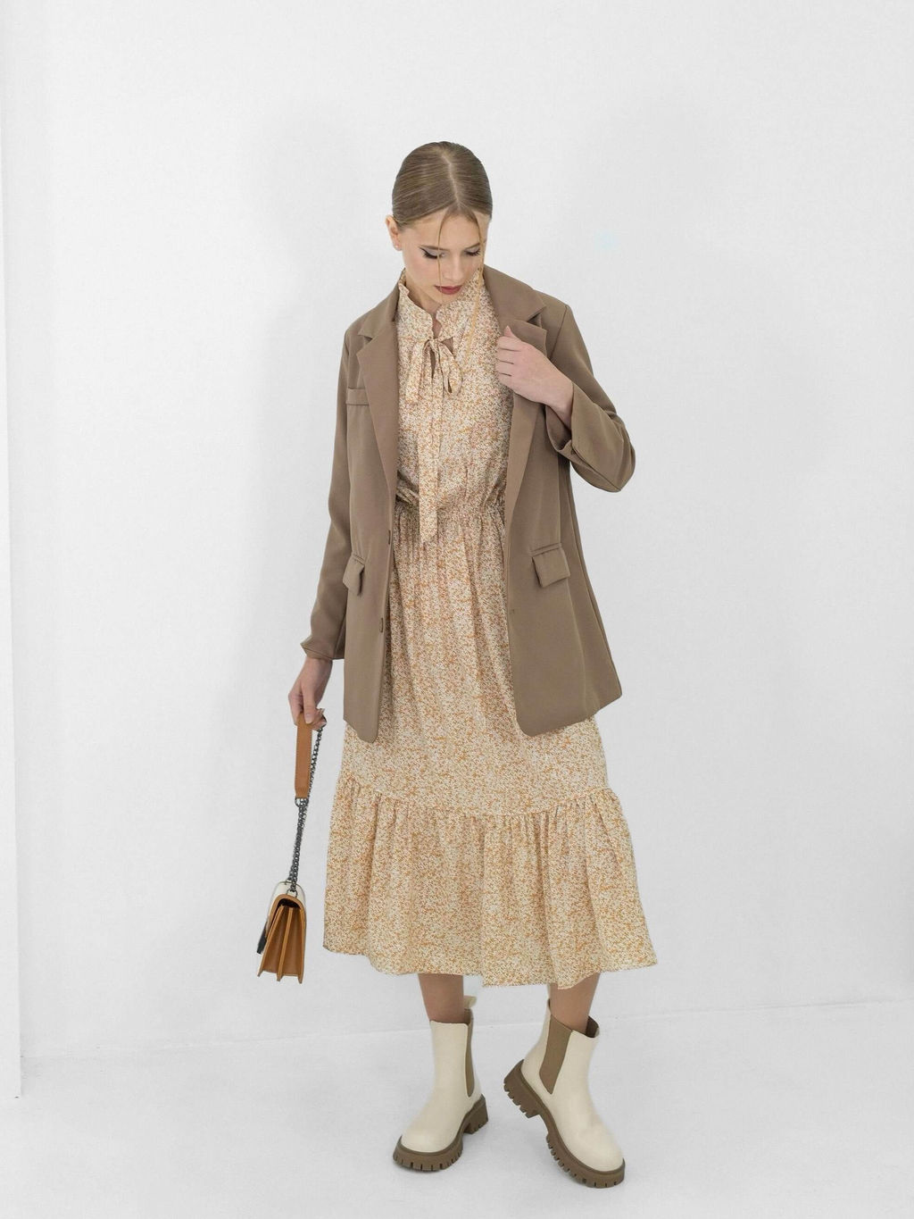 Платье Лозен (песочный) - Nadi bordo фото 8