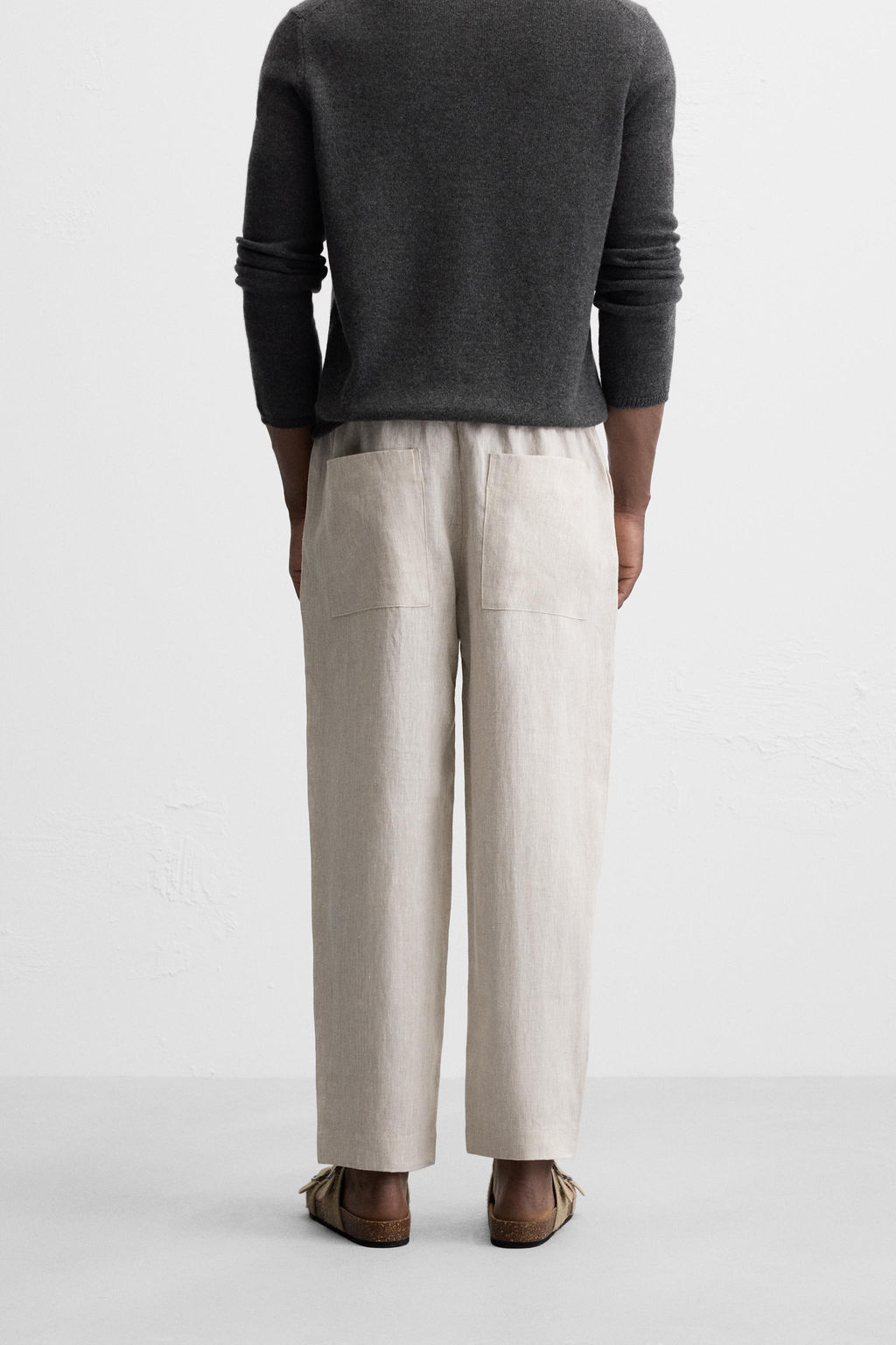 100% LINEN TROUSERS - Zara фото 47