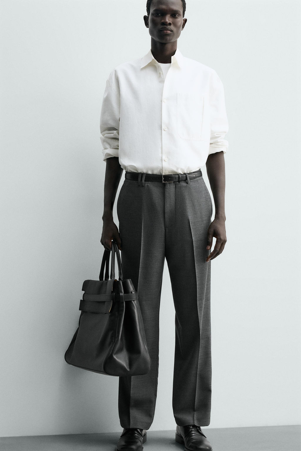 PANTAL?N STRAIGHT FIT CONFORT / Gris vigor? - Zara фото 5