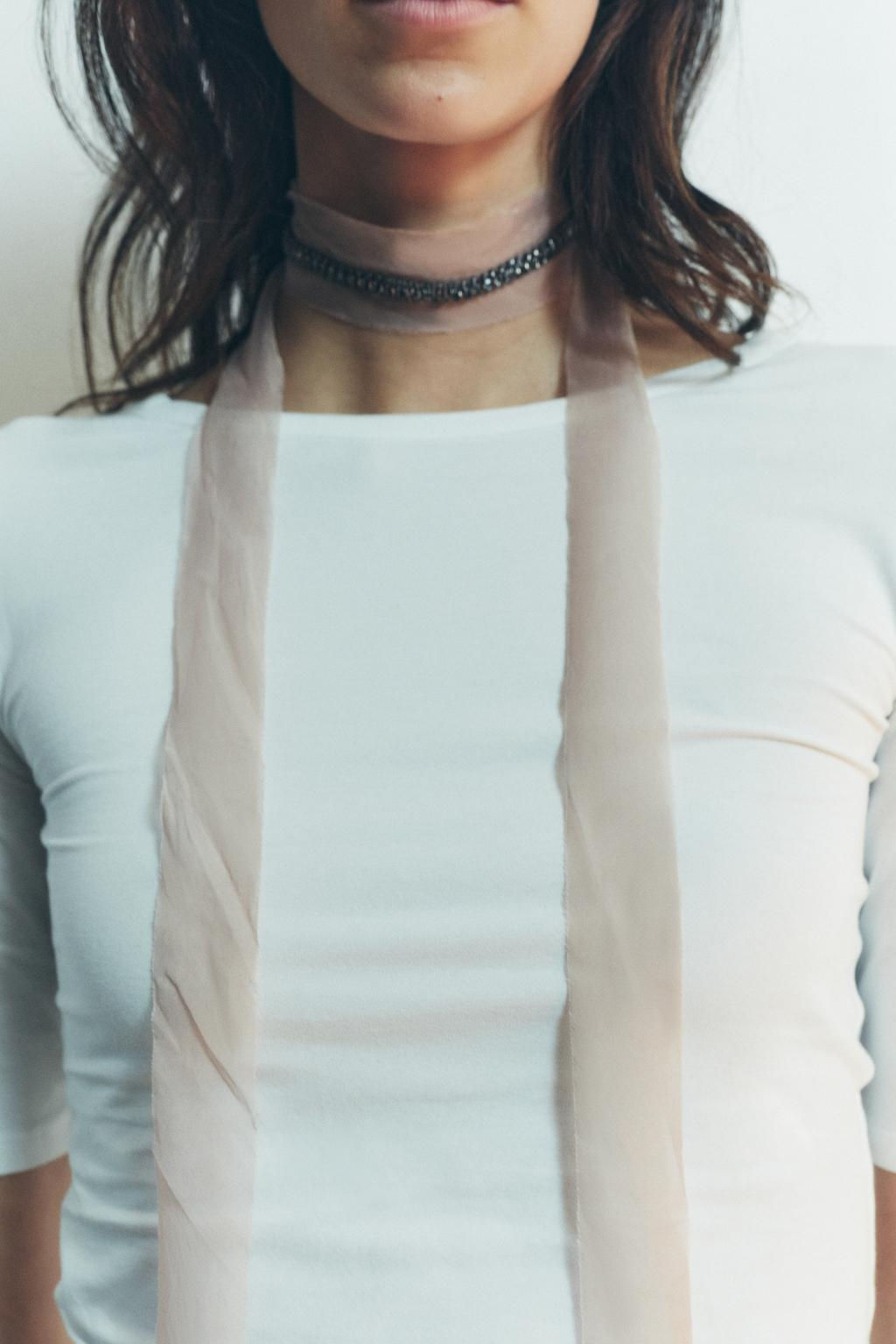 JEWELLED TULLE CHOKER - Zara фото 8