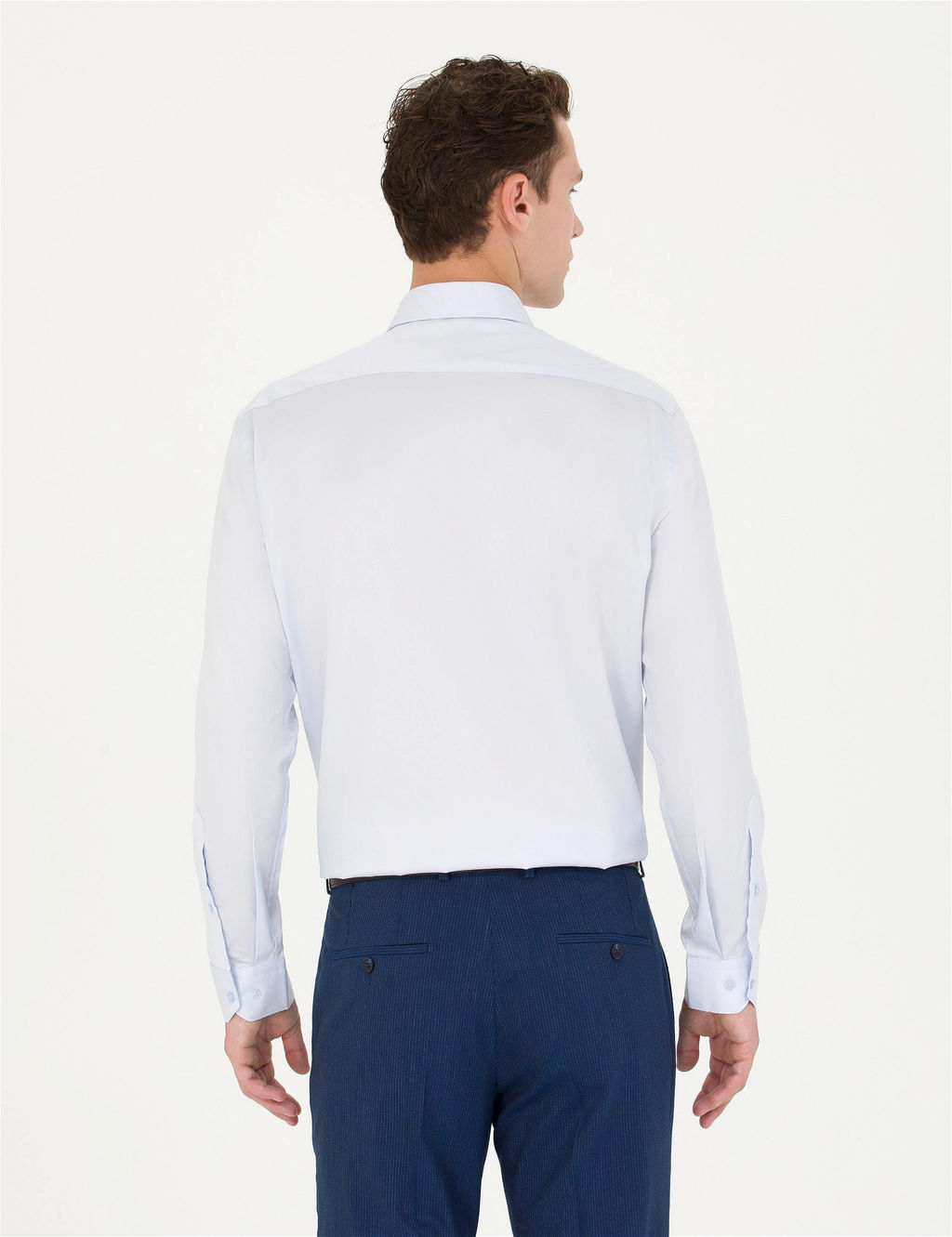 A__k Mavi Regular Fit Uzun Kollu Basic G_mlek