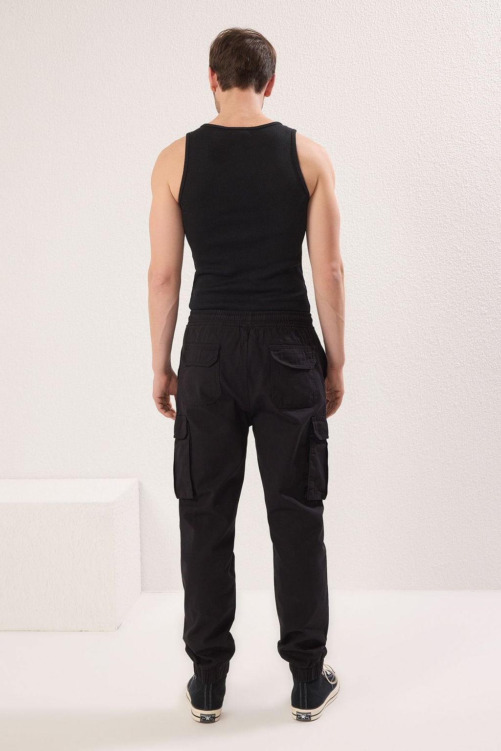 TRENDYOL MAN Siyah Jogger Kargo Cepli Gabardin Kumas Rahat Pamuklu Pantolon TMNSS25PL00027 - Trendyolmilla фото 7