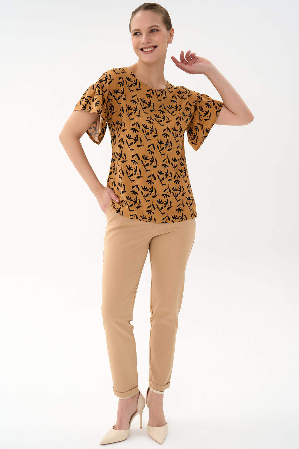 Блузка Кимоно (карамель)