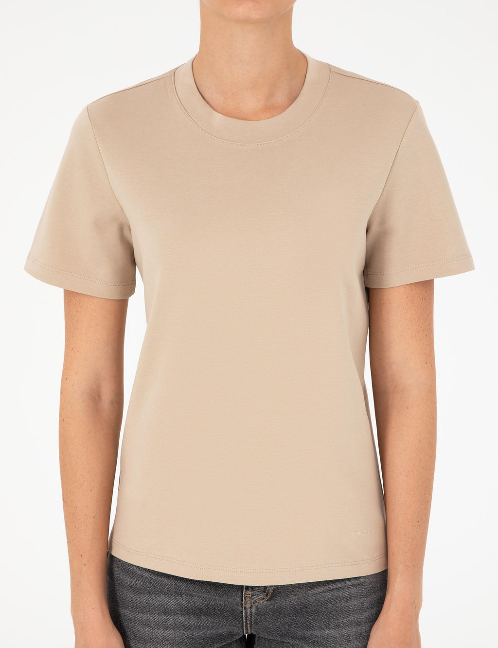 Bej Slim Fit Ti__rt