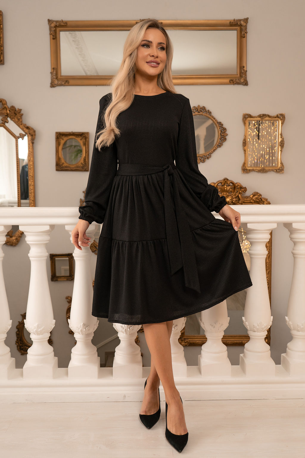 Платье Open Style 6445 черный