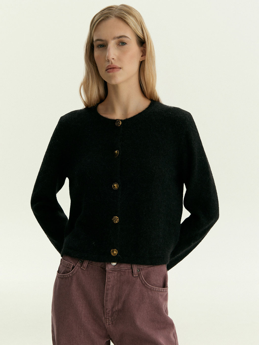 Кардиган из шерсти альпаки, ML747/ravja - Emka фото 4