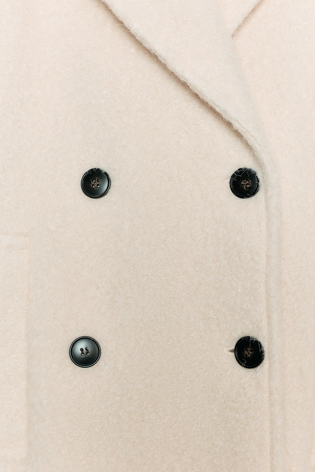 BOUCL_ DOUBLE-BREASTED MID-LENGTH COAT - Zara фото 9