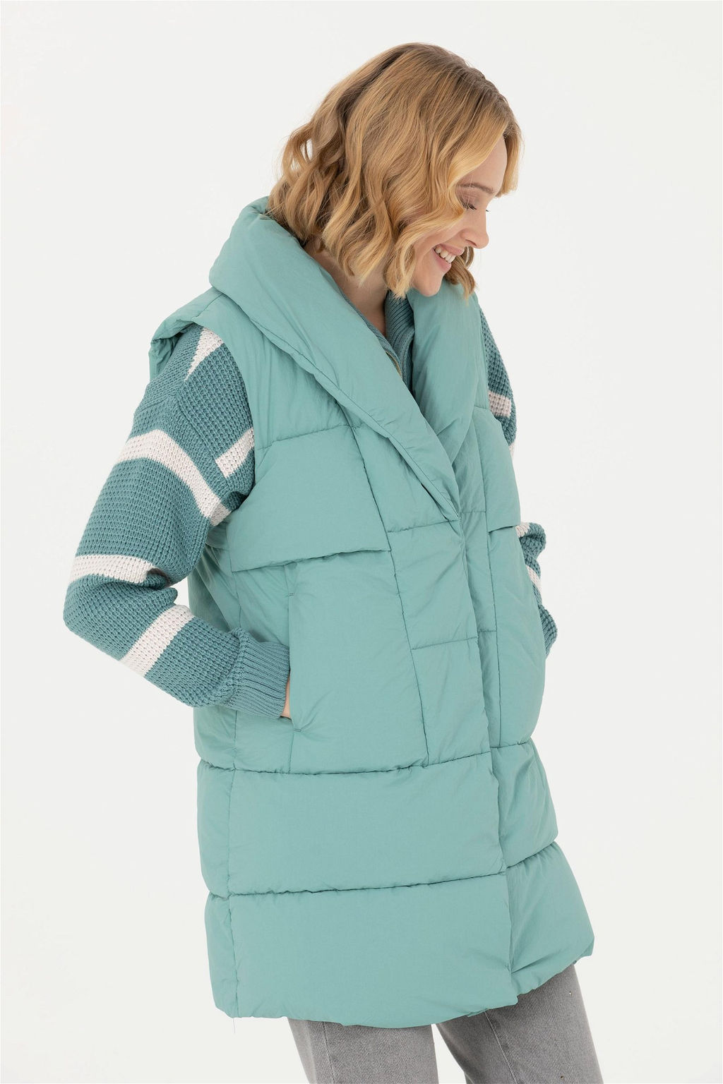 Женский мятный жилет Неожиданная скидка в корзине - U.s. polo assn фото 3