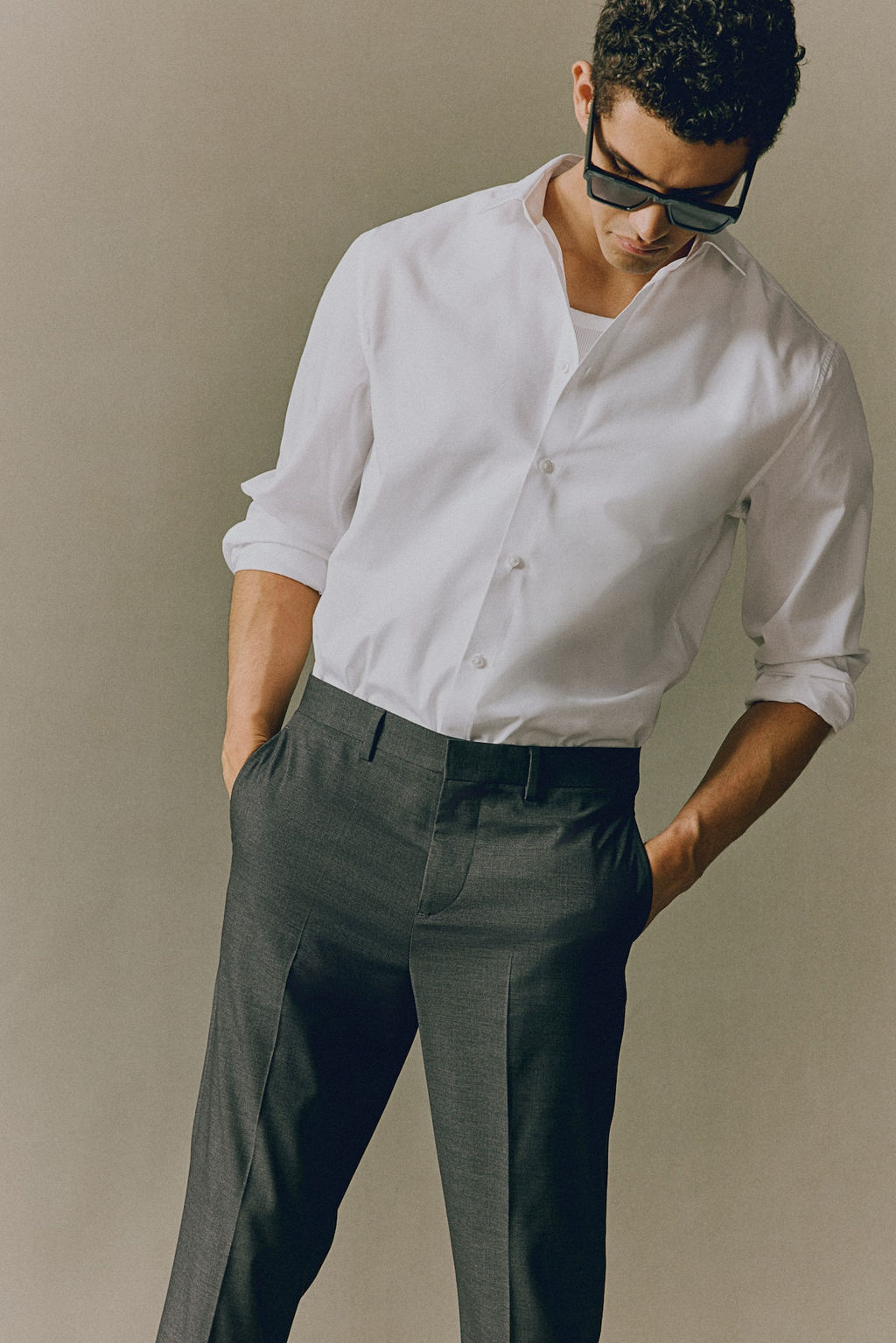 Camisa de facil planchado Slim Fit - H&m фото 4
