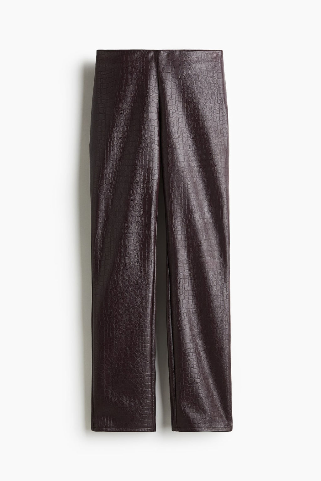 Pantalon revestido de corte recto - H&m фото 5