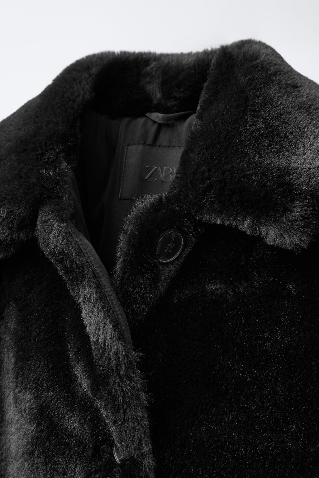 LONG FAUX FUR COAT - Zara фото 5