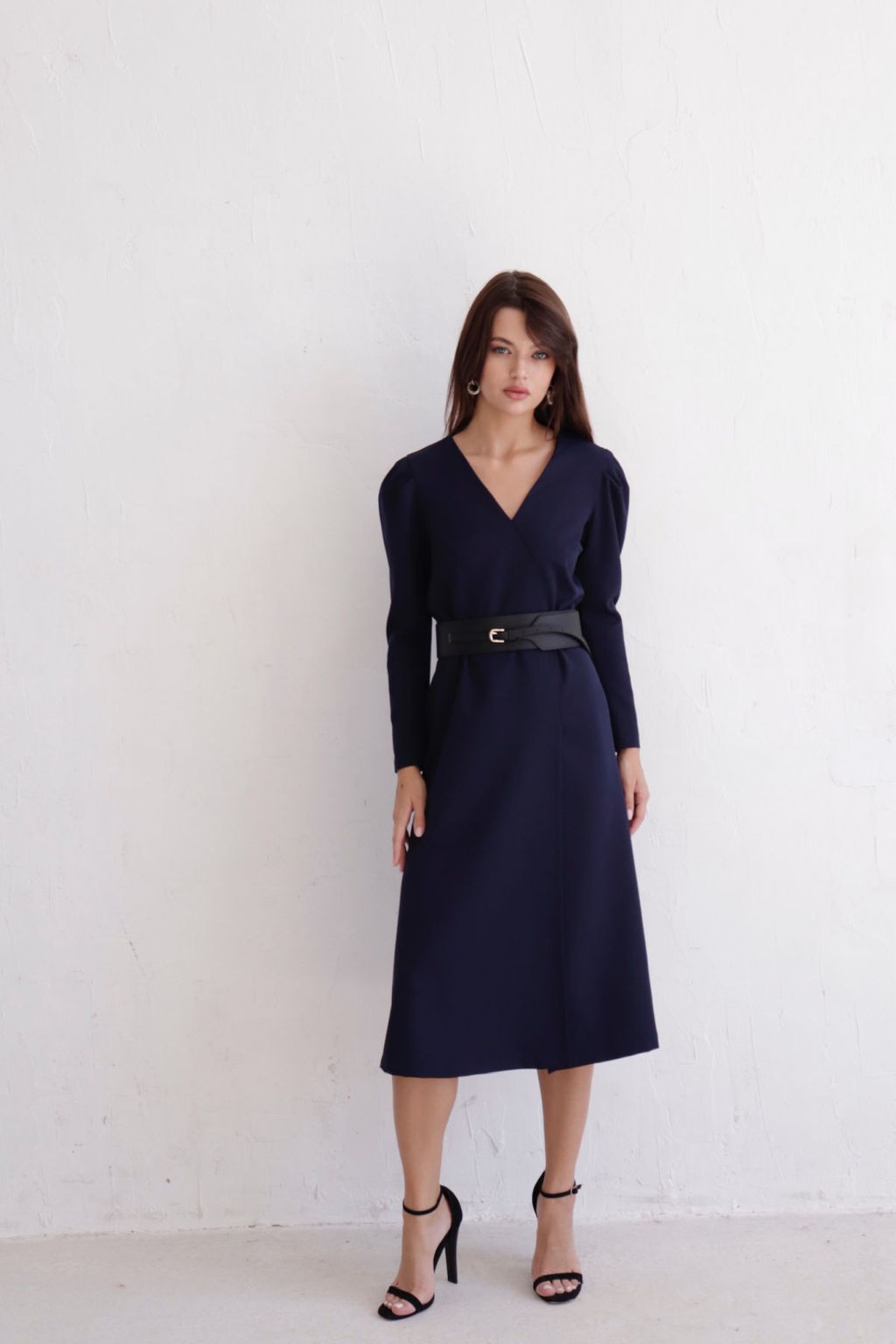 Платье с запахом черное - Martichelli фото 18