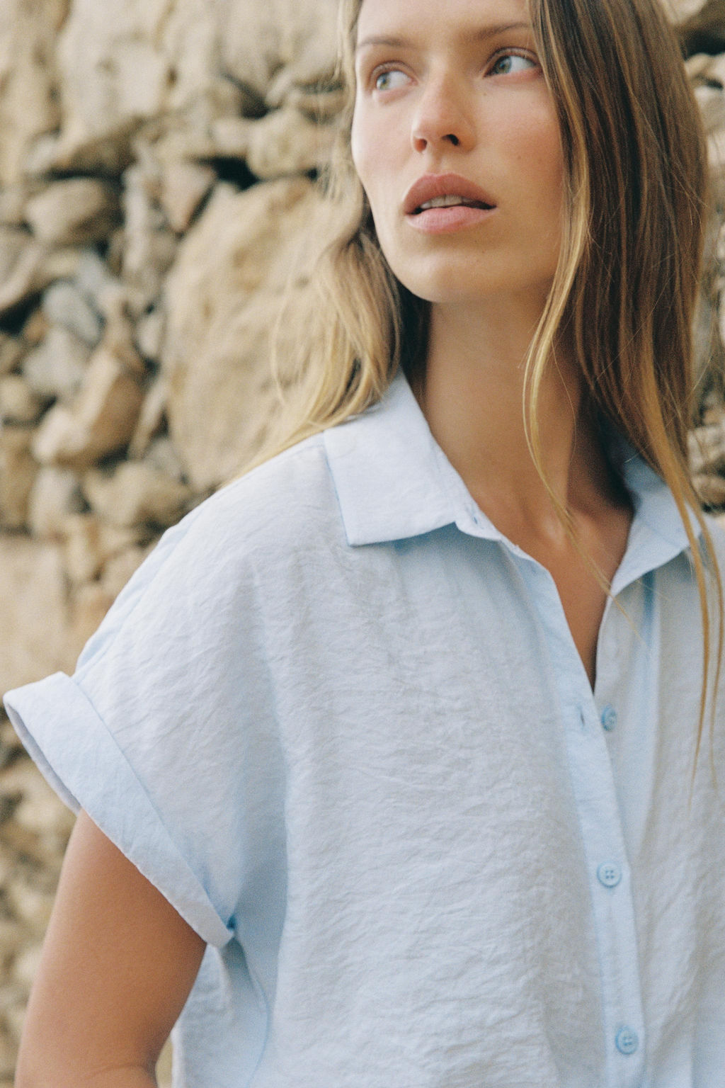 SHORT SLEEVE SHIRT WITH KNOT - Zara фото 9