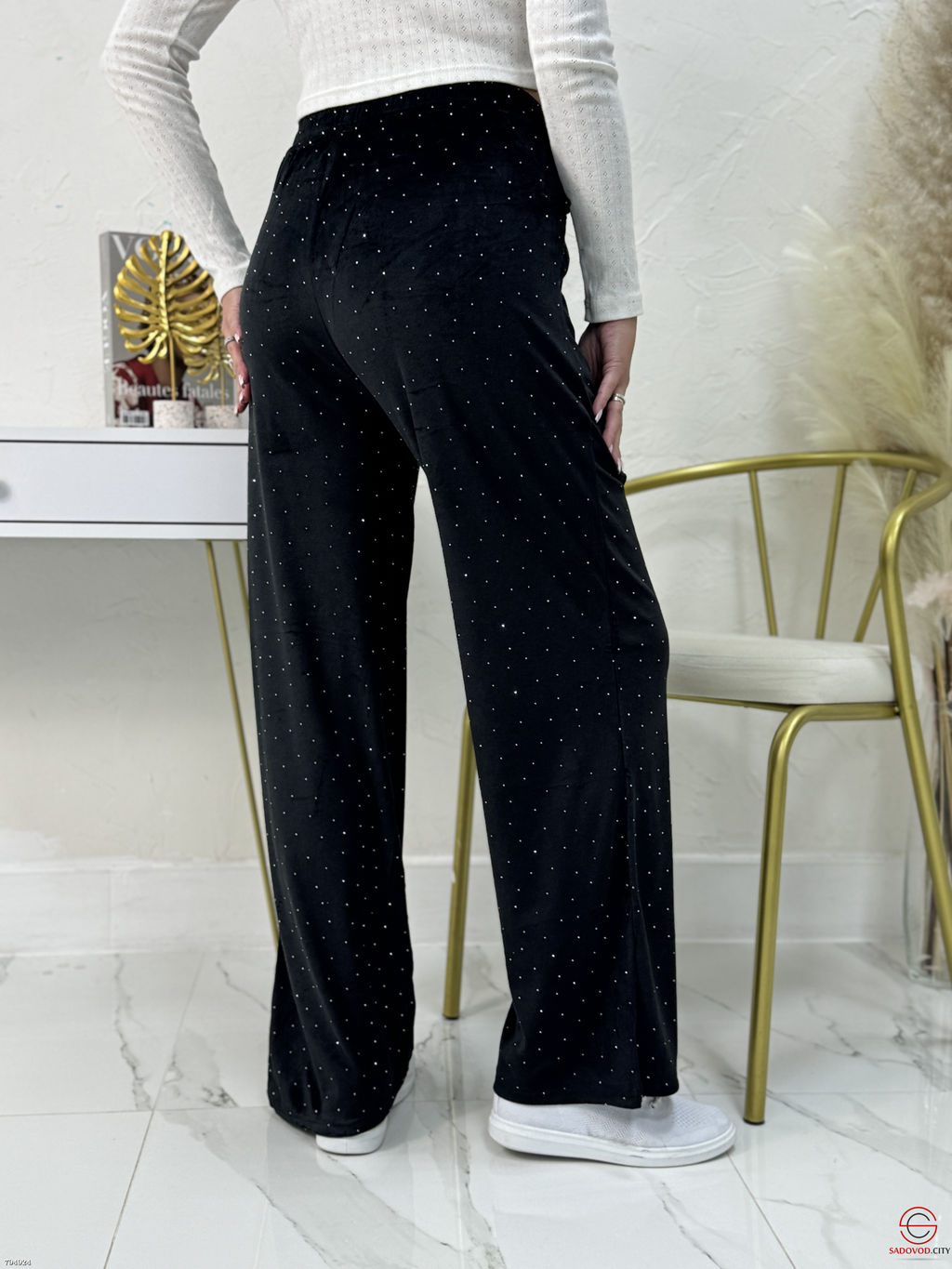 Брюки со стразами свободные - Bruno фото 2