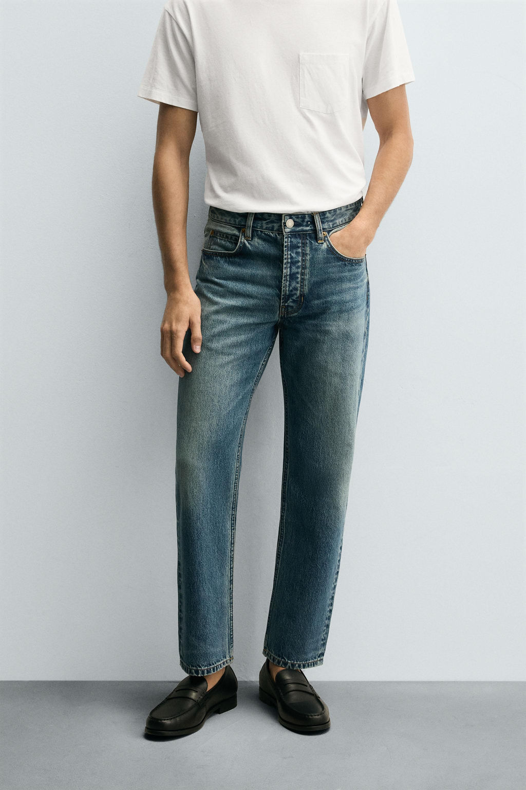 JEANS REGULAR FIT / Azul medio - Zara фото 2