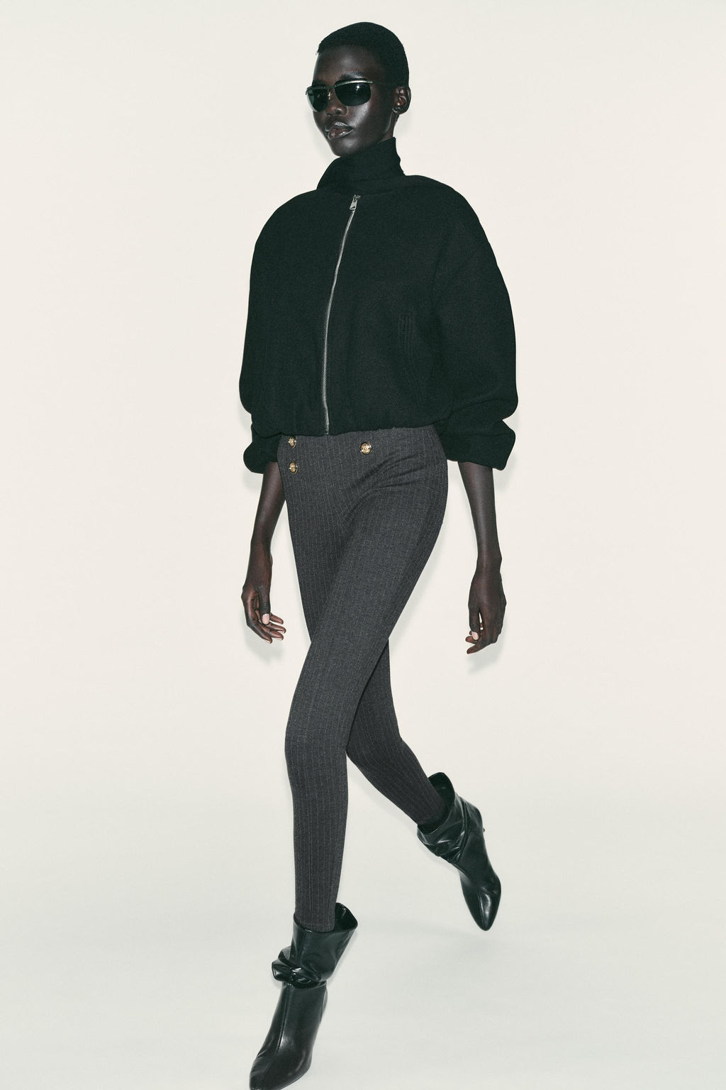 BUTTON LEGGINGS - Zara фото 9
