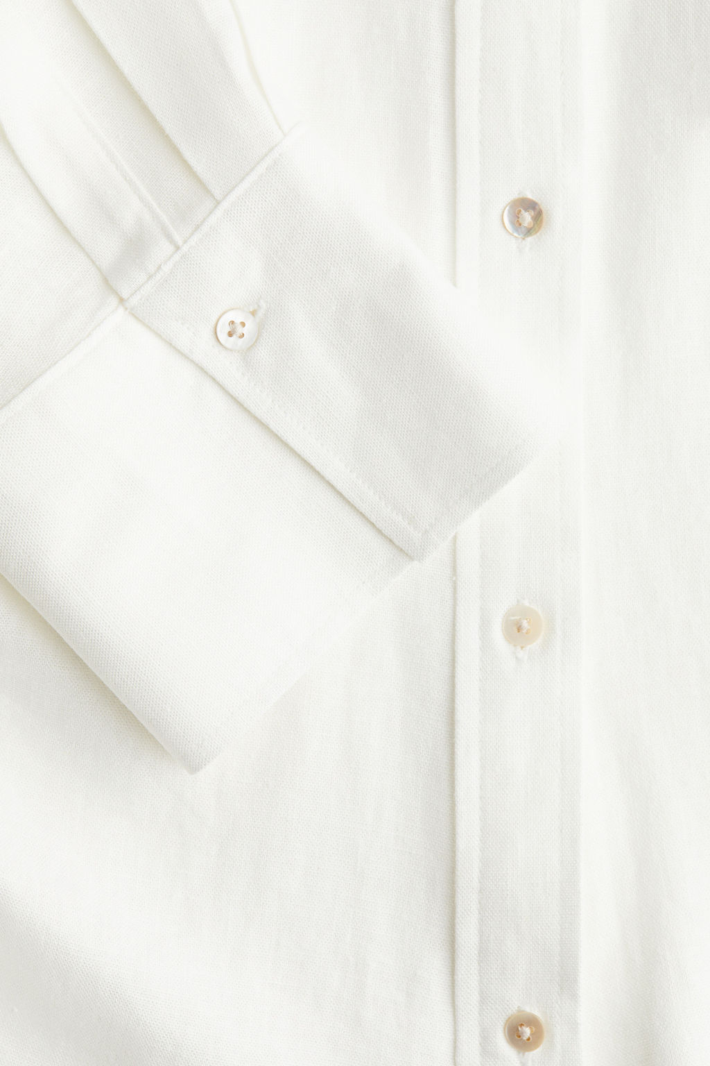 Camisa fruncida en mezcla de lino - H&m фото 3