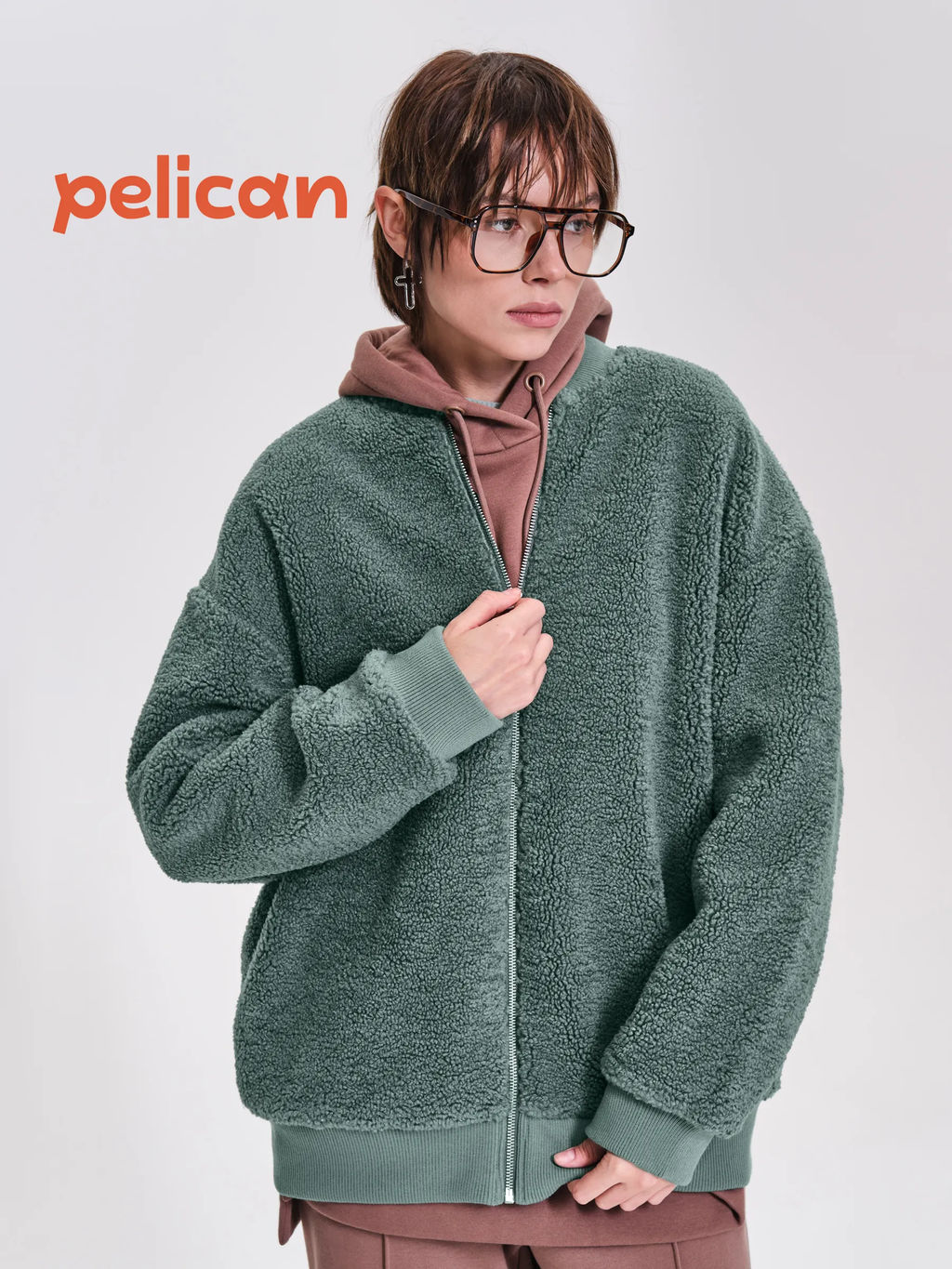 PELICAN, жакет женский, Хаки фото 3