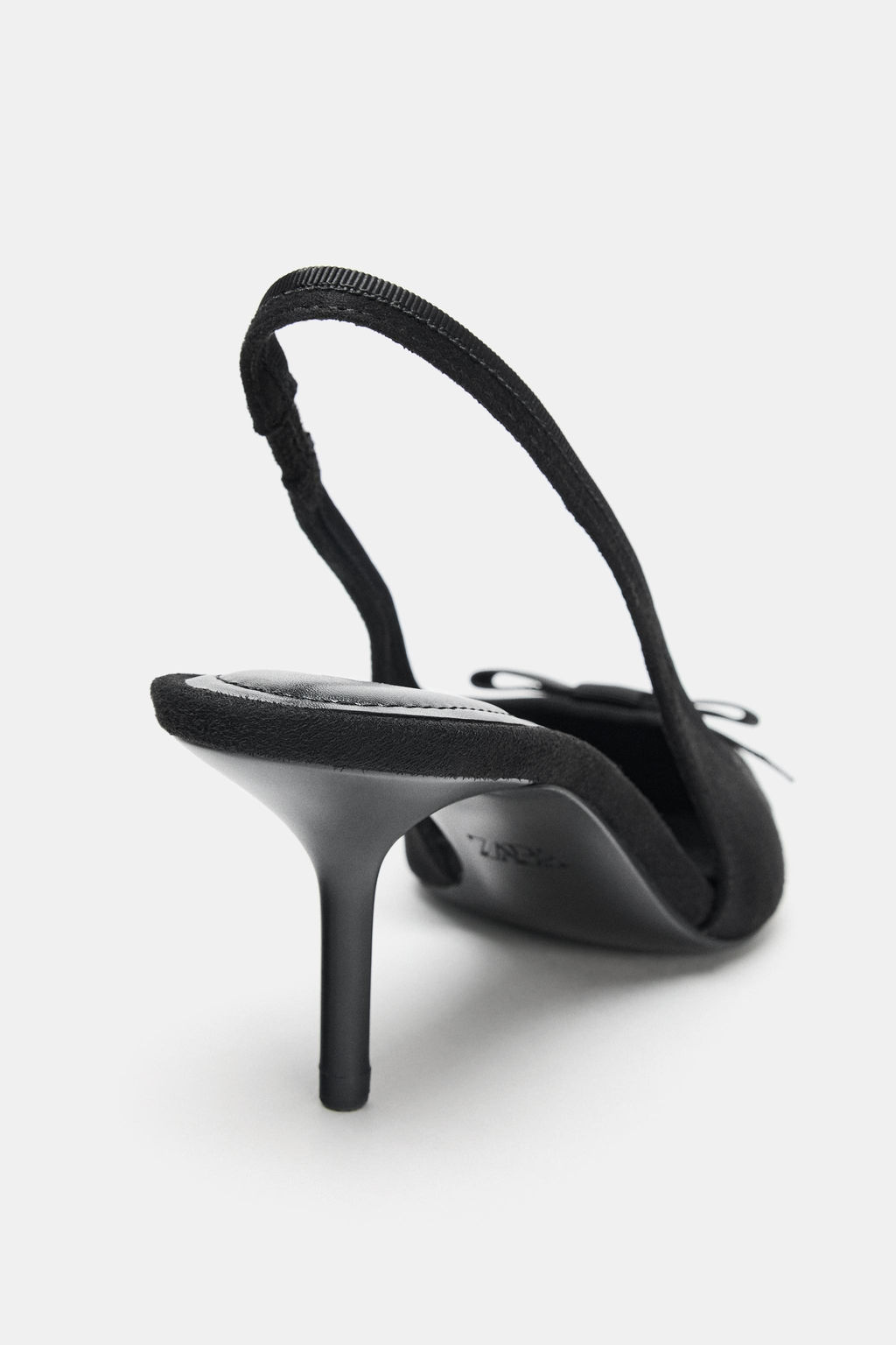 FABRIC SLINGBACK HEELS WITH BOW - Zara фото 6