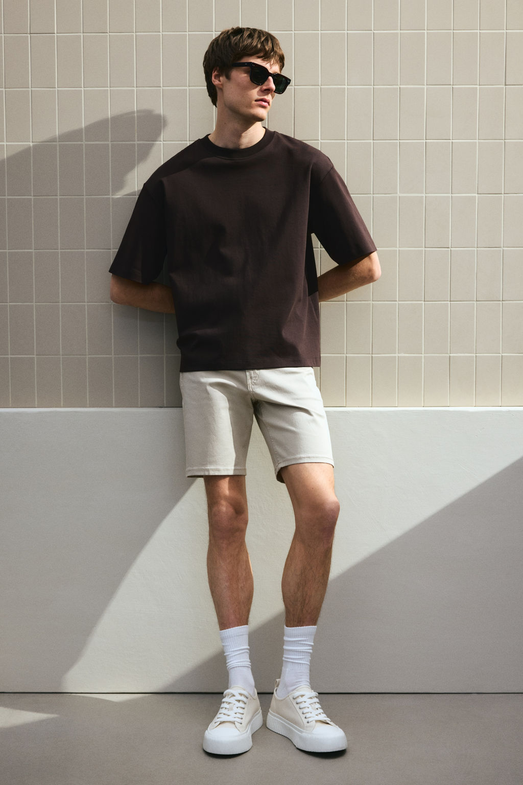 Pantal?n corto de sarga Regular Fit - H&m фото 6