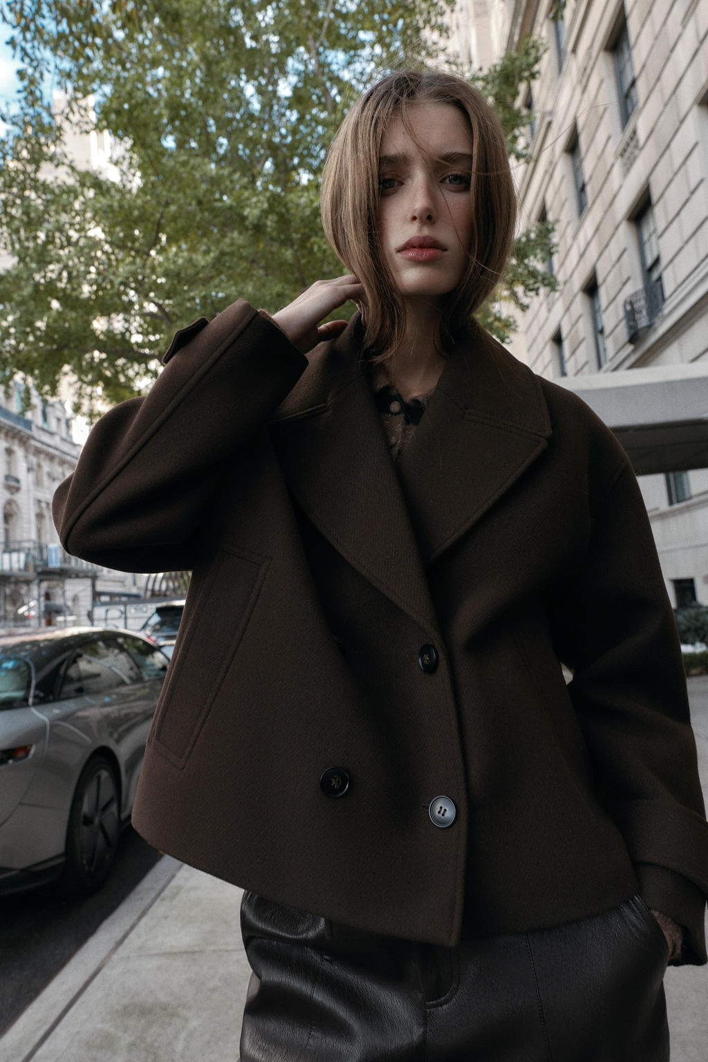 DOUBLE-BREASTED SHORT COAT - Zara фото 8
