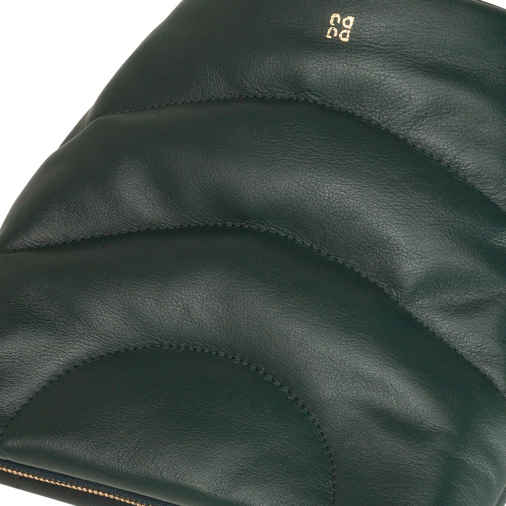 Итальянская женская кожаная сумка DuDu серии Barbara S | зеленый