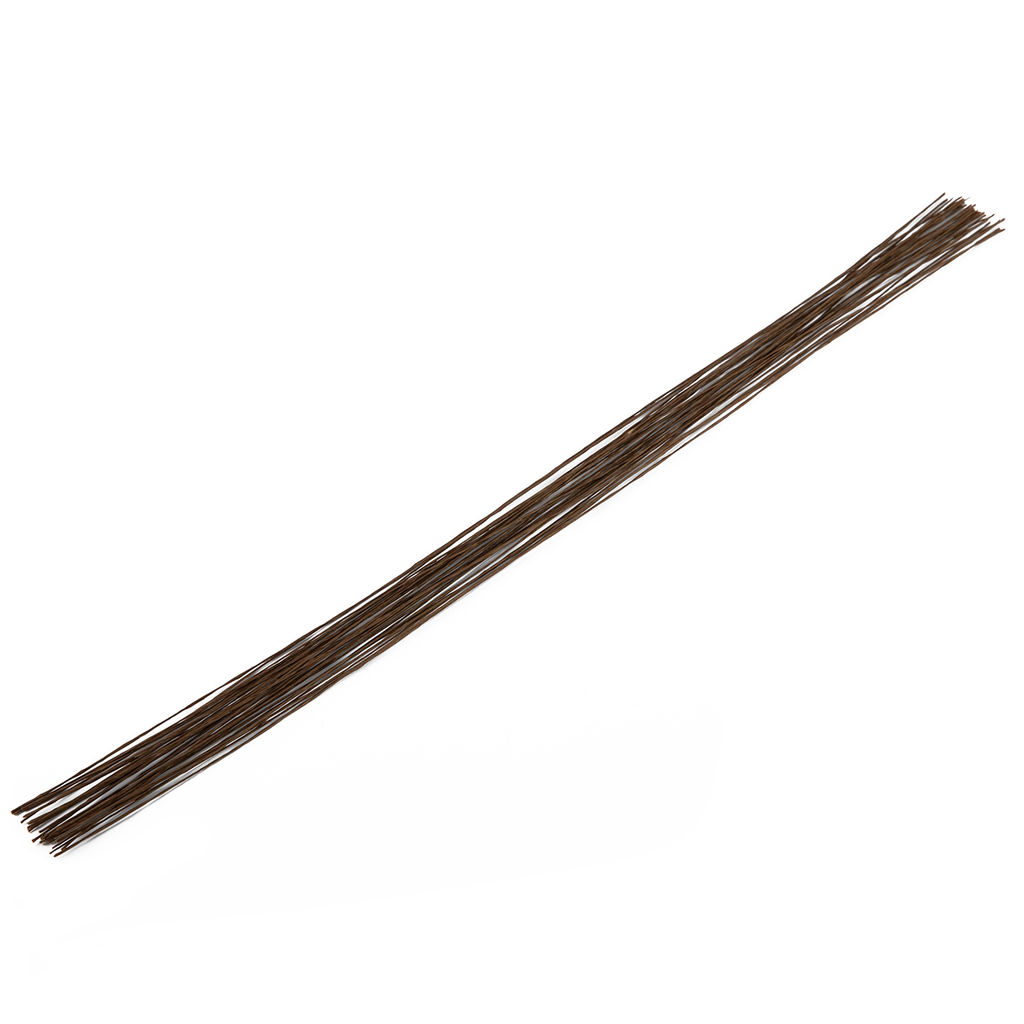 Blumentag FIW-0.3 Проволока флористическая в оплётке 0.3 мм сталь бумага 5 х 30 шт. 40 см №03 коричневый