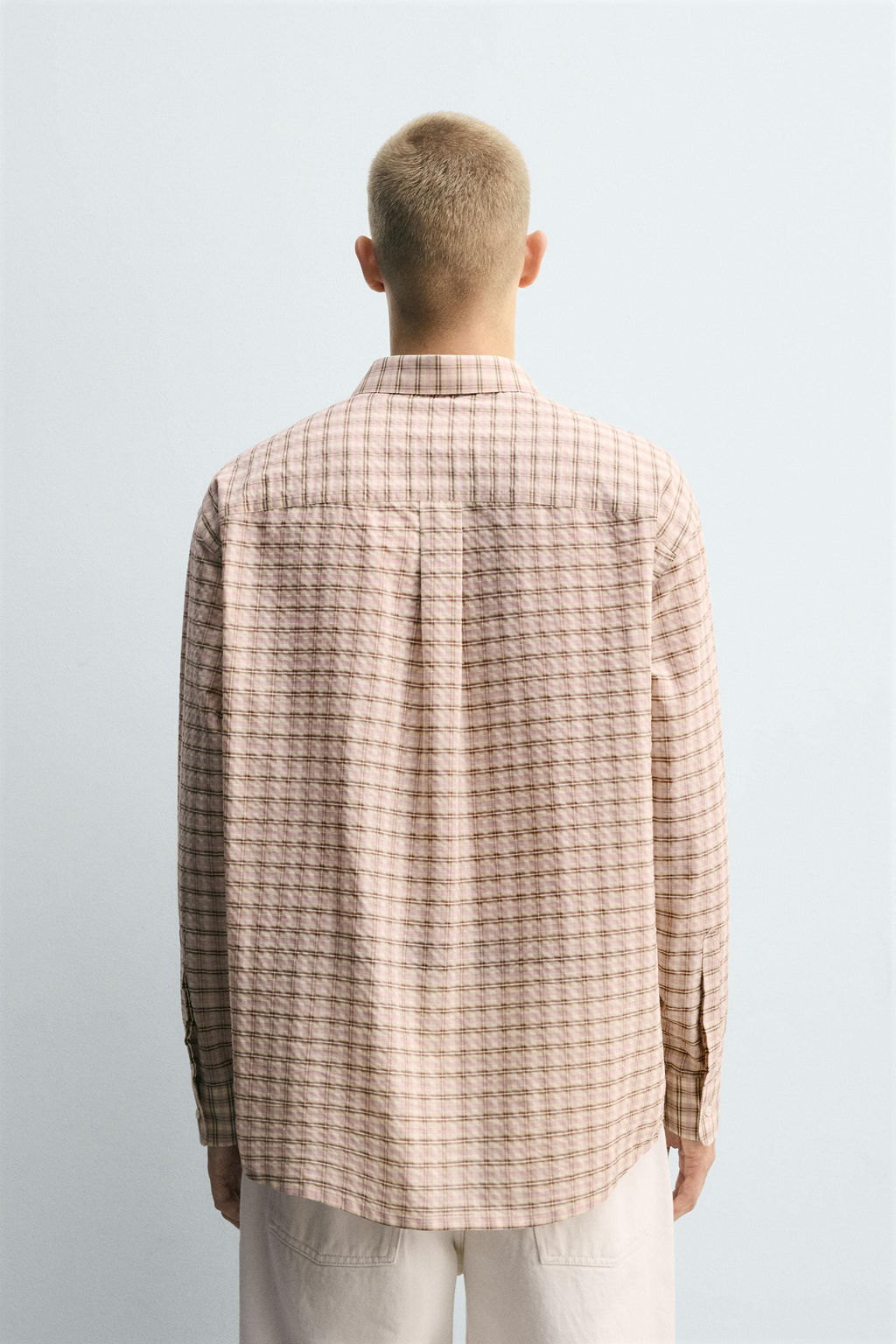 TEXTURED CHECK SHIRT - Zara фото 3