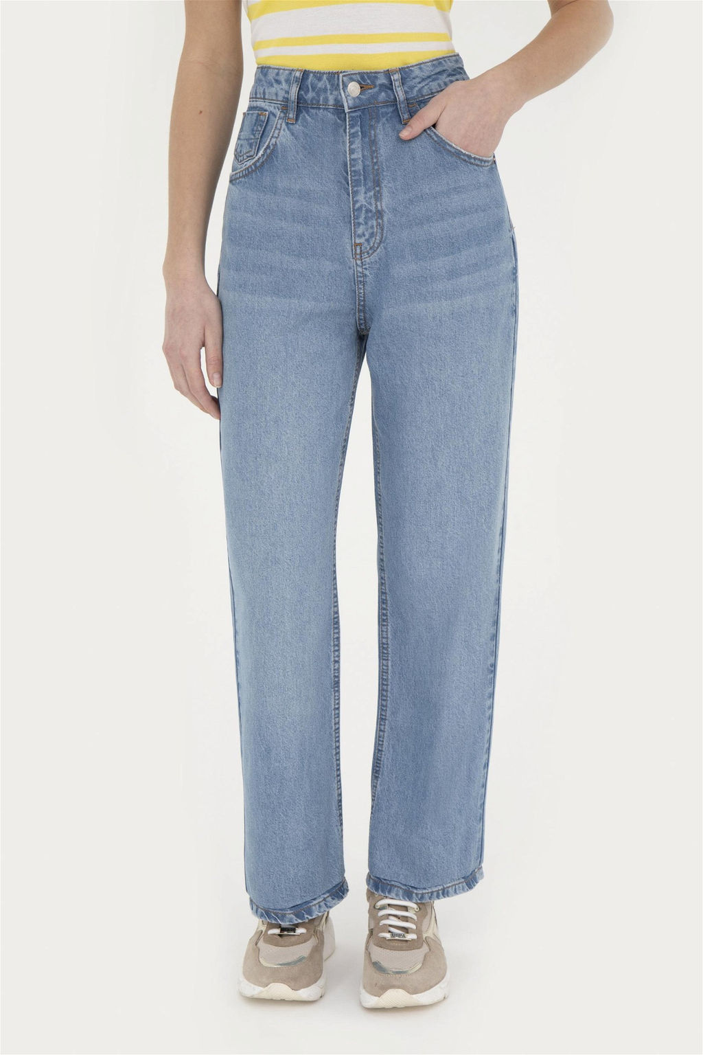 Женские голубые джинсовые брюки - U.s. polo assn фото 2