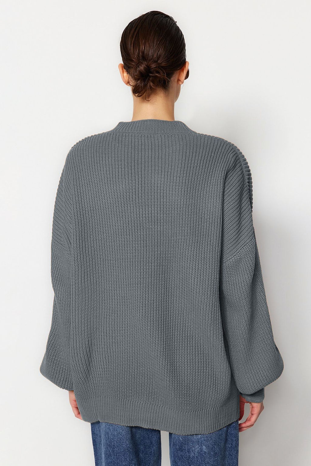 Vizon Genis Kal?p Basic Triko Kazak TWOAW23KZ01448 - Trendyolmilla фото 29